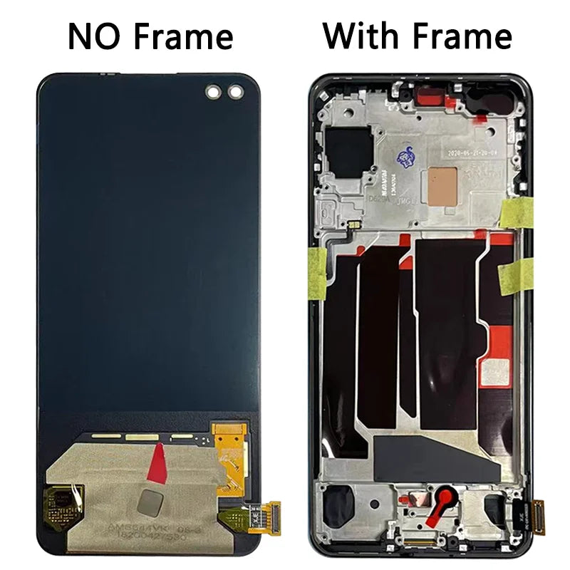 Tested 6.44“ For OnePlus Nord LCD AC2001 AC2003 Display Touch Screen Digitizer Panel Assembly For One Plus Nord 5G Display  OnePlus phone repair parts
