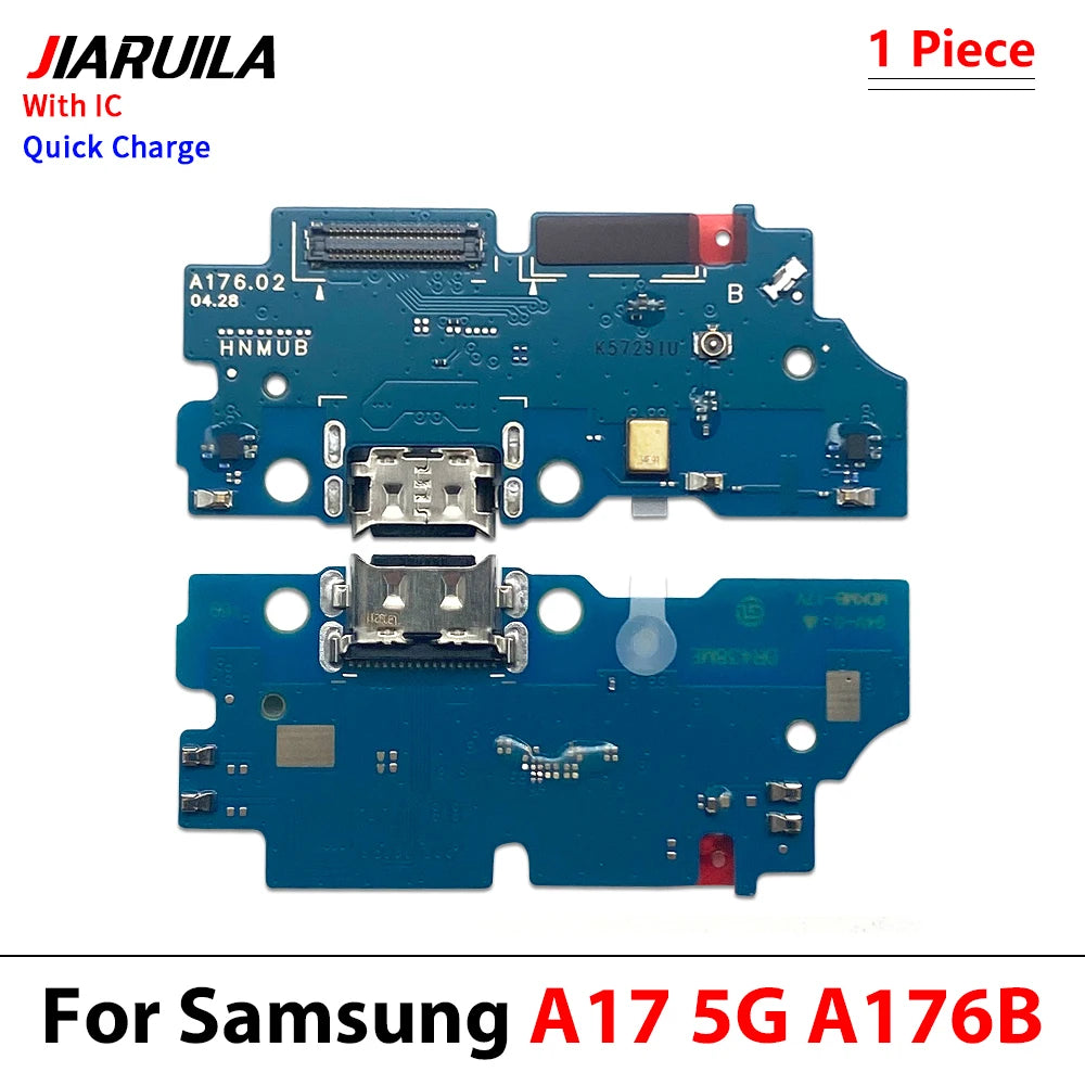 50Pcs, USB Charging Port Dock Charger Plug Connector Board Flex Cable For Samsung A05 A05s A15 A25 A35 A55 A06 A16 5G 4G Samsung phone repair parts