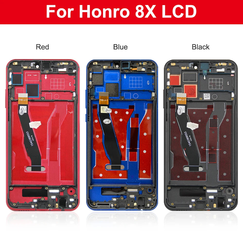 6.5" Display Screen Replacement for Honor 8X JSN-L11 JSN-L21 L22 Lcd Display Digital Touch Screen With Frame for Honor 8X Honor phone repair parts