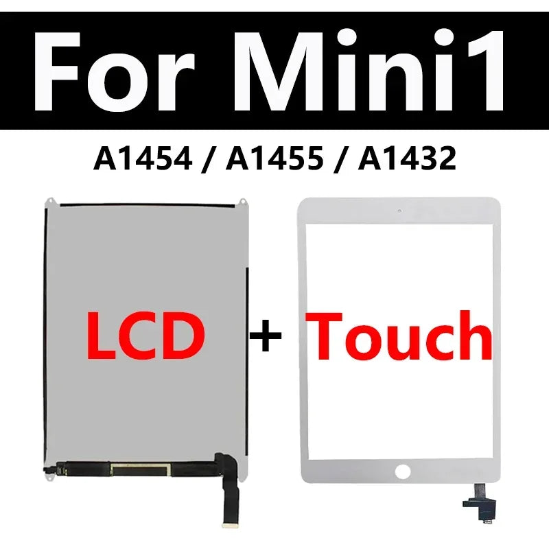 OEM Pantalla LCD Touch Screen For Apple iPad Mini 1 2 3 A1599 A1489 A1432 Assembly Digitizer Front Glass Display Replace  iPad repair parts