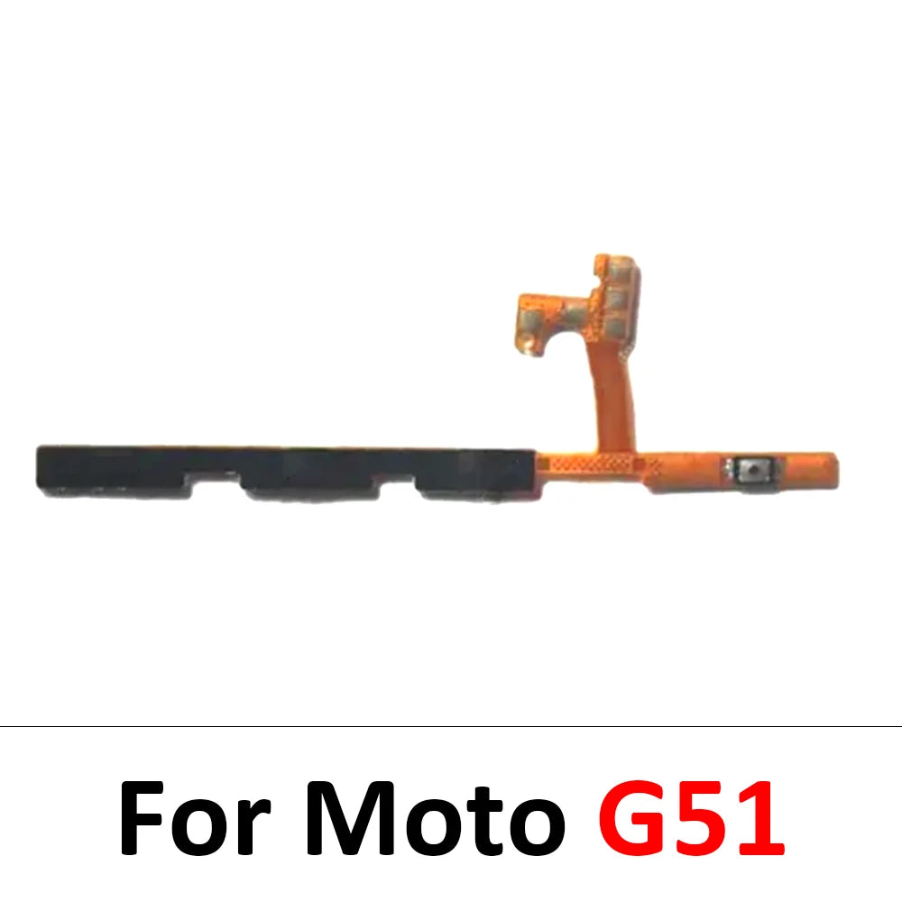 10Pcs, Volume Power Switch On Off Button Flex Cable For Moto G10 G20 G30 G100 G200 G50 G60 G60s G31 G51 G22 G32 G52 G41 G71 5G Motorola phone repair parts