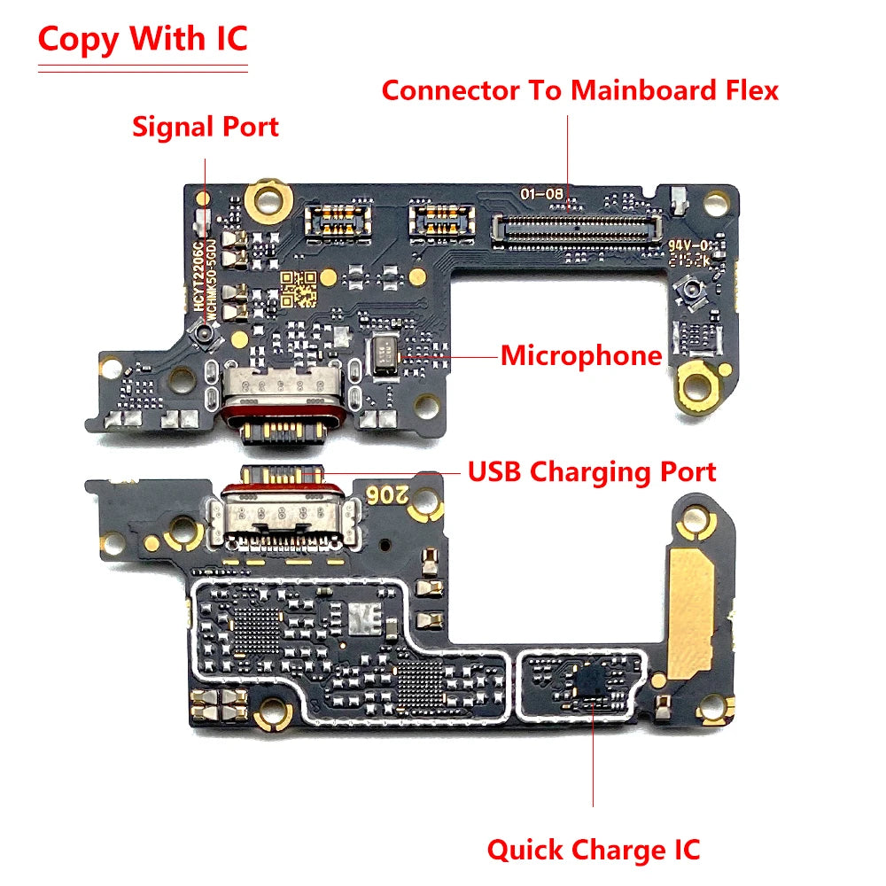 New For Xiaomi Poco F4 GT Redmi K50 Gaming USB Charging Port Dock Charger Plug Connector Board LCD Mainboard Main Flex Cable  Xiaomi  Xiao mi phone repair parts