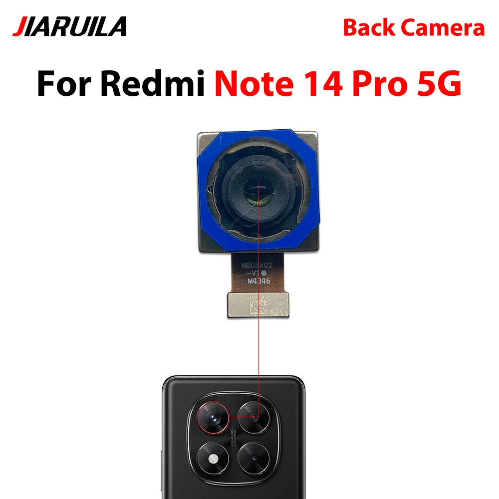 Back Rear Camera Big Main Camera Front Camera Flex Cable For Xiaomi Redmi Note 14 Pro 4G 5G  Xiaomi  Xiao mi phone repair parts