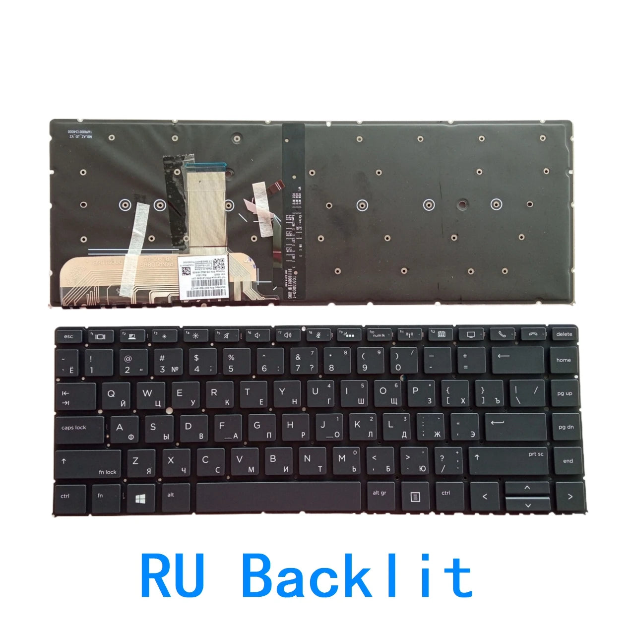 New US Russian UK Language  Backlit Keyboard For HP EliteBook x360 1040 G4 1040 G5 Notebook PC Replacement Keyboard  HP laptop repair parts