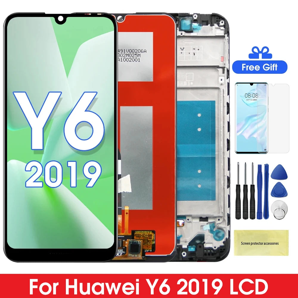 Y6 Prime 2019 LCD Display for Huawei Y6 2019 LCD Display With Touch Screen Digitizer Assembly for Huawei Y6 Pro 2019 MRD-LX1 HUAWEI phone repair parts