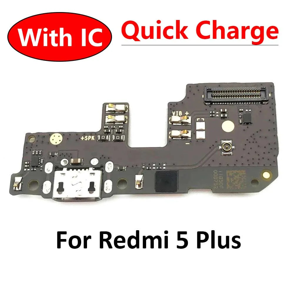 New For Xiaomi RedMi 5 Plus USB Charging Port Flex Cable Dock Connector Board Repair Parts  Xiaomi  Xiao mi phone repair parts