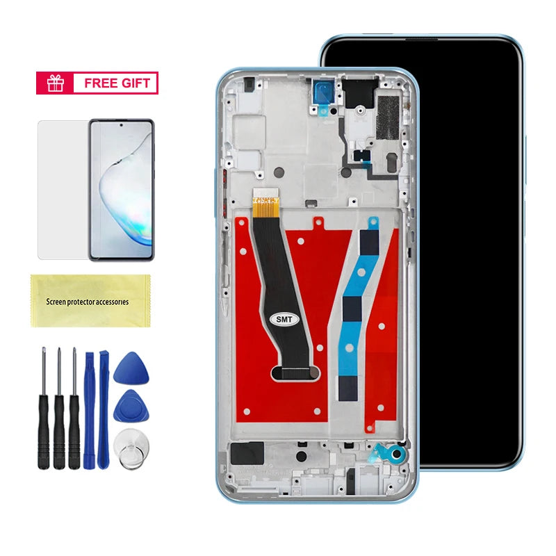 Y9S Screen Replacement for Huawei Y9S STK-L21 LCD Display Digital Touch Screen With Frame for Huawei P Samrt Pro Screen Assembly HUAWEI phone repair parts