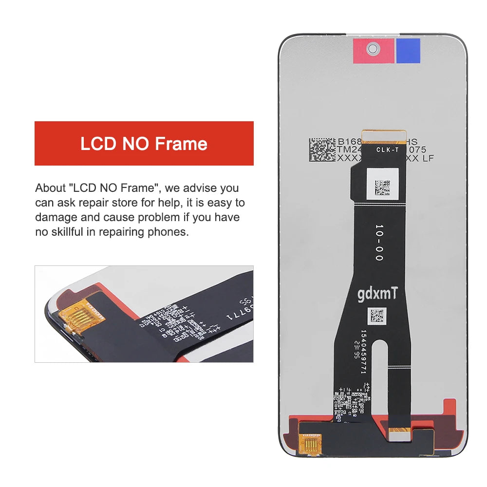 6.8'' For Honor Play 50 Plus Honor Play 8T LCD Display Touch Screen Digitizer Assembly Replacement  With Frame 100% Tested ﻿ Honor phone repair parts