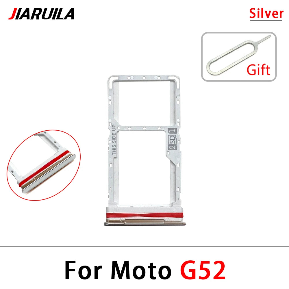 10Pcs, New For Motorola Moto G31 G51 G71 G22 G32 G52 G62 G72 Micro Nano SIM Card Holder Tray Slot Holder Adapter Socket Motorola phone repair parts