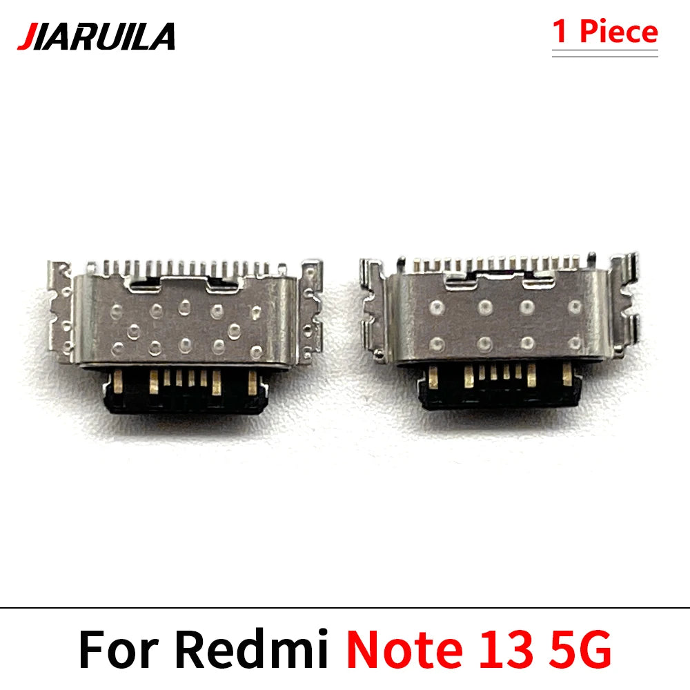10Pcs, USB Jack Charging Socket Charger Port Dock Connector For Xiaomi Redmi Note 9 9s 10 10s 11 11s 12 12s 13 Pro Plus 4G 5G Xiaomi  Xiao mi phone repair parts