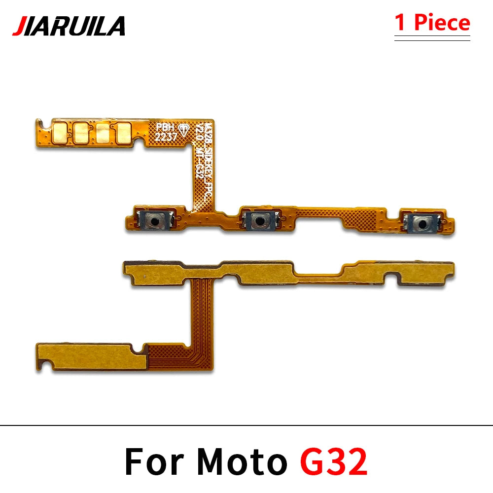 10Pcs, Power On Off Volume Button Key Flex Cable For Motorola Moto G22 G32 G52 G62 G72 G82 G13 G23 G53 G73 G04 G14 G34 G54 G84 Motorola phone repair parts