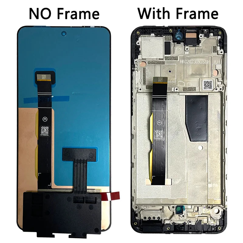 6.5' AMOLED for Motorola Moto G84 LCD Display with Touch Screen Digitizer Assembly for Moto G84 LCD with Fingerprints Frame Motorola phone repair parts