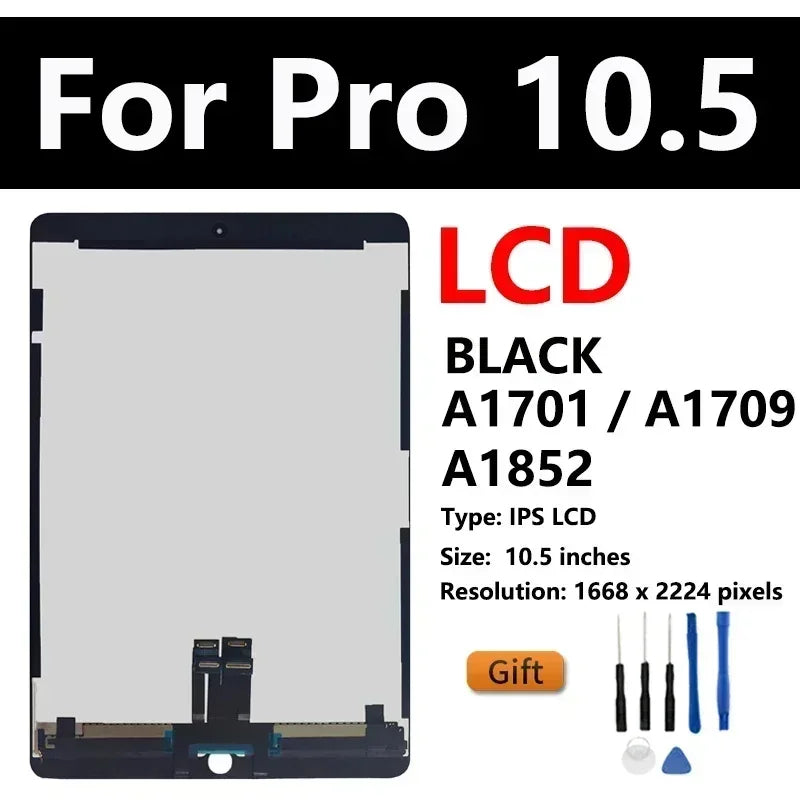 OEM LCD For Apple iPad Pro 10.5 1st 2nd 2017 A1701 A1709 A1852 iPad Air 2019 A2153 A2123 A2154 Display Touch Screen Assembly  iPad repair parts