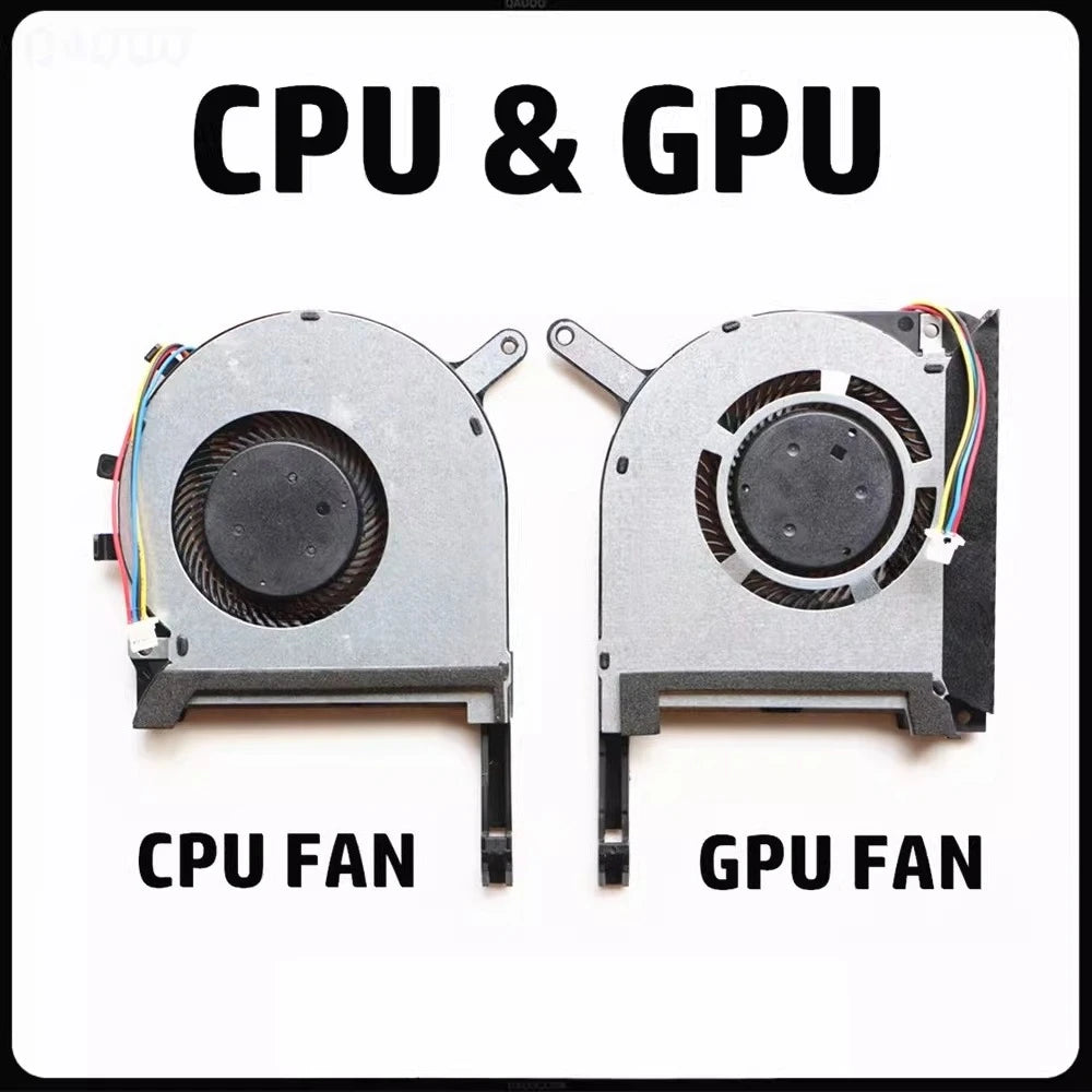 CPU GPU Colling fan for Asus FA506 FX506L FX506LU Fan FA706 FX505 TUF gaming  DFS5K12304363H DFS5K12114262H Asus laptop repair parts