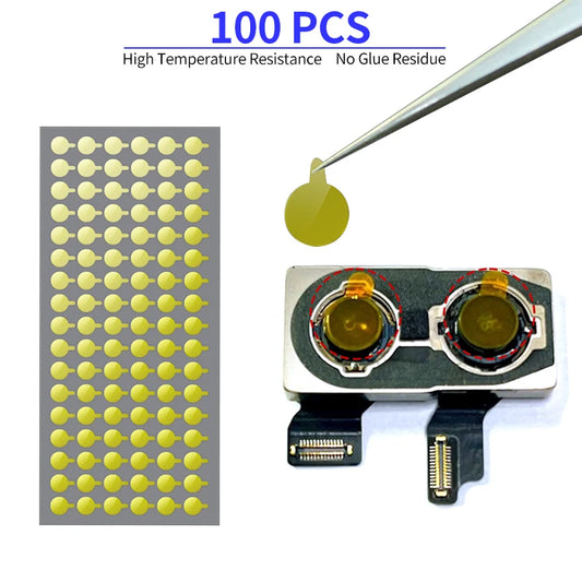100PCS/lot Protective Sticker High Temperature Infrared Dot Matrix Camera for Iphone 6G-14Promax Camera Repair Tools Professional Repair Tools