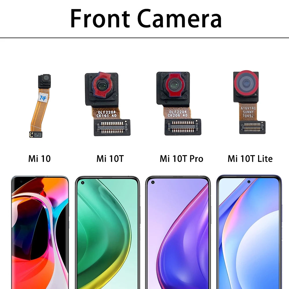 New For Xiaomi Mi 9 10 10T 11 12 Pro Lite Rear Camera Foam Front Back Camera Flex Cable Replacement Parts  Xiaomi  Xiao mi phone repair parts