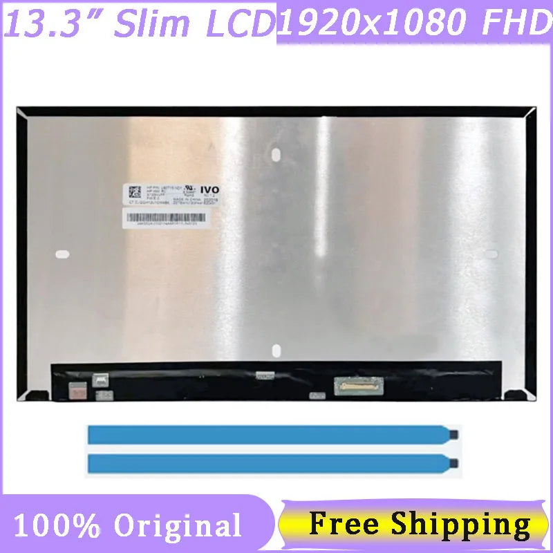 13.3' Slim 30 Pin Laptop Screen X133NVFF R0 X133NVFF-R0 1920*1080 FHD IPS Matrix Panel 100% SRGB