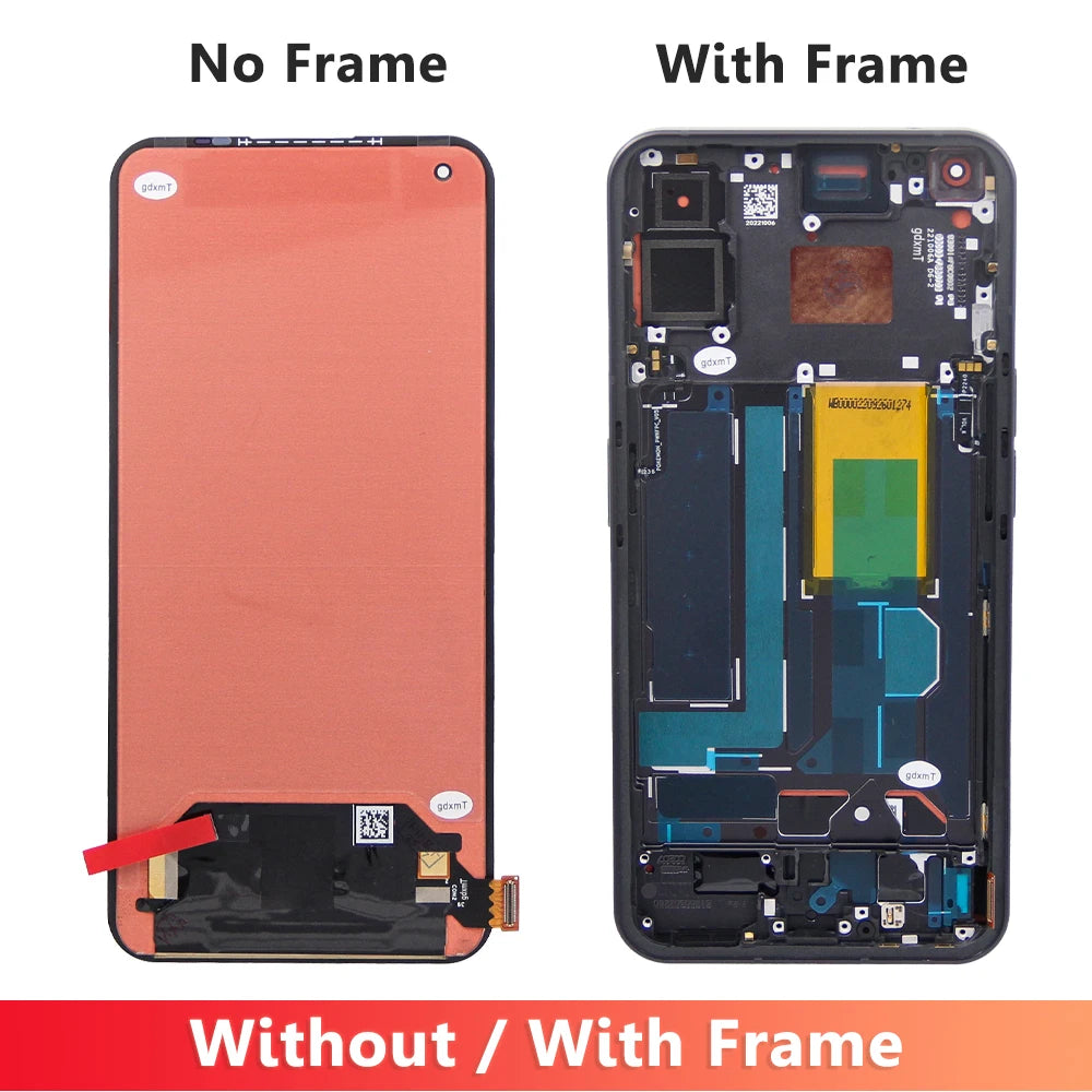 6.55'' OEM For Nothing Phone (1) A063 LCD Display Screen Frame+Touch Digitizer Repair Parts For Nothing Phone One LCD