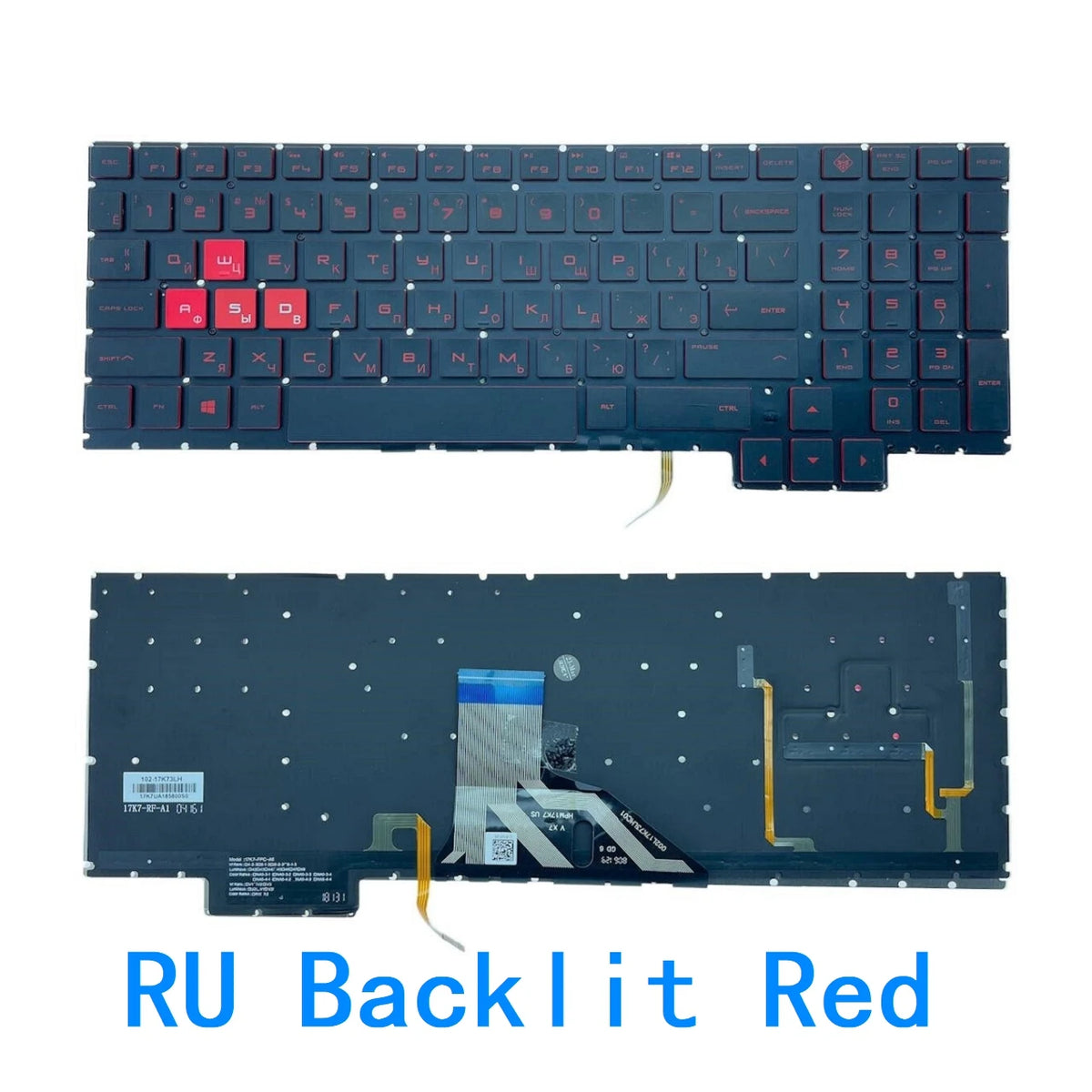 New US Russian RGB Keyboard For HP Omen 15-CE 15-CE000 15-CE026TX 15-CE005TX 15-CE006TX 15-CE001TX 15-CE002TX with backlit 15.6"  HP laptop repair parts