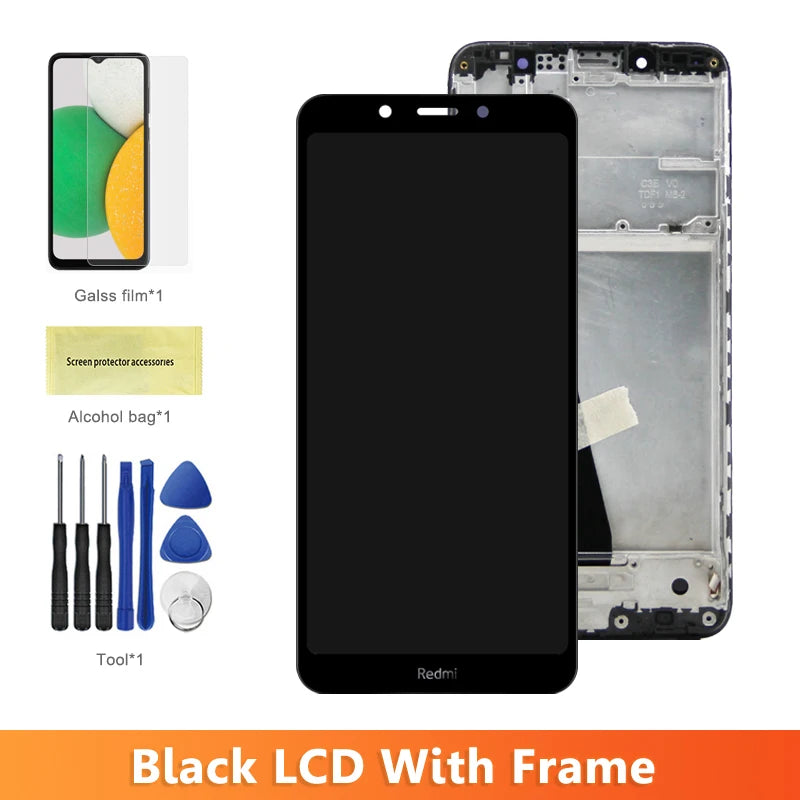 5.45" Display Screen for Xiaomi Redmi 7A MZB7995IN M1903C3EG Lcd Display Digital Touch Screen with Frame for Redmi7A Replacement Xiaomi phone repair parts