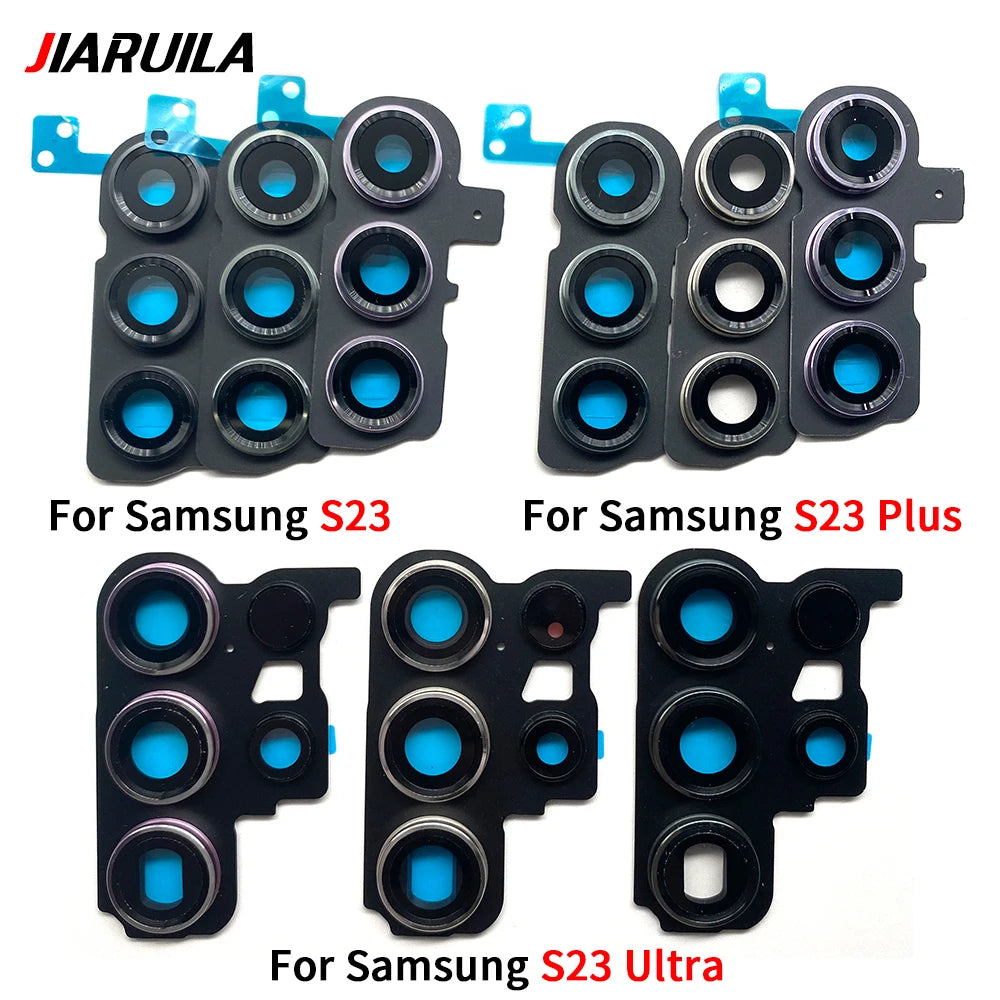 New Housing Back Rear Camera Glass Lens With Cover Frame Holder For Samsung S22 S23 Plus Ultra Samsung phone repair parts
