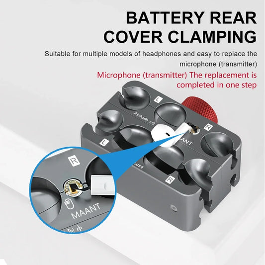 MaAnt P2 AIR Earphone Clamp for AirPods 1/2/3/4/Pro/Pro12 Earphone Chip Repair Fixed Disassembly Battery Replacement Tools Professional Repair Tools