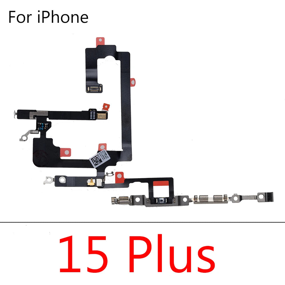 1Pcs Power Flex Cable for iPhone 15 16  Pro Max Plus  Volume Flex Ribbon Tape Side Button  Parts iPhone phone repair parts