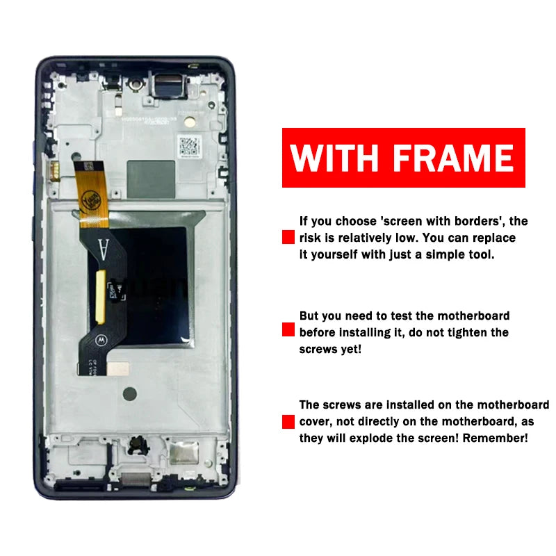 6.67 Inch P-OLED for Motorola Edge 60 Fusion LCD XT2503-4 Display with Screen Digitizer Assembly for Motorola Edge60 Fusion LCD Motorola phone repair parts