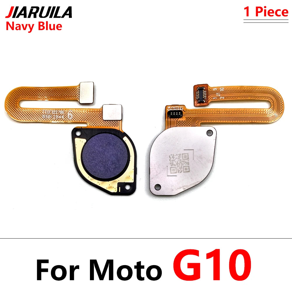 10Pcs/Lot,  Fingerprint Sensor Home Return Key Menu Button Flex Cable For Moto G10 G20 G30 G50 G60 G60s Motorola phone repair parts