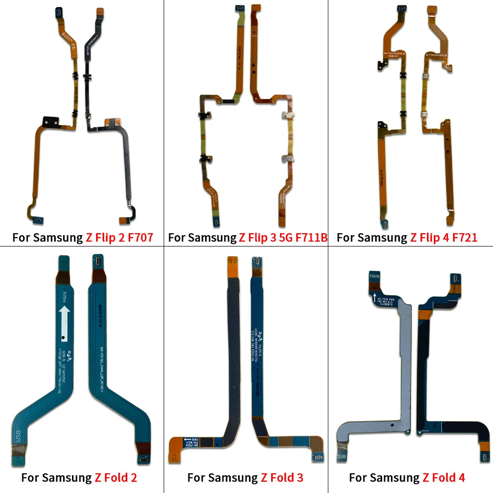 10Pcs，Signal Antenna Main Board Motherboard Connector Flex Cable For Samsung Z Flip Fold 1 2 3 4 5 F707 F711 F721 F731 F916 F926 Samsung phone repair parts