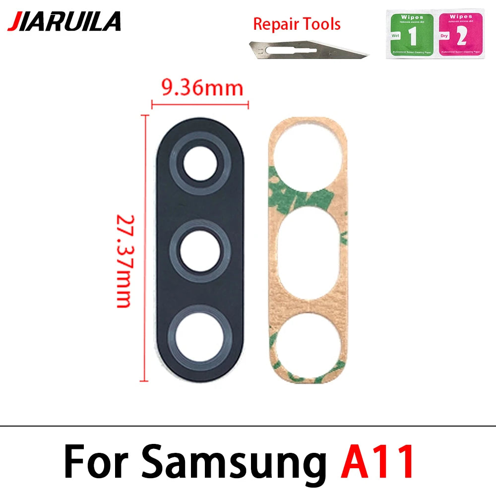 100Pcs/Lot, For Samsung A10 A20 A30 A50 A70 A10s A20s A30S A50S A21s A01 A11 A12 A21 A31 A51 A71 Rear Back Camera Glass Lens Samsung phone repair parts