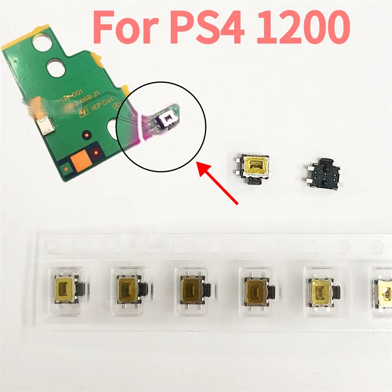 500pcs/lot for PS4 1200 Dvd Drive Sensor Board TSW-001 Switch Power on Off Button for Ps4 Slim 12xx Replacement Repair Part Game console repair parts