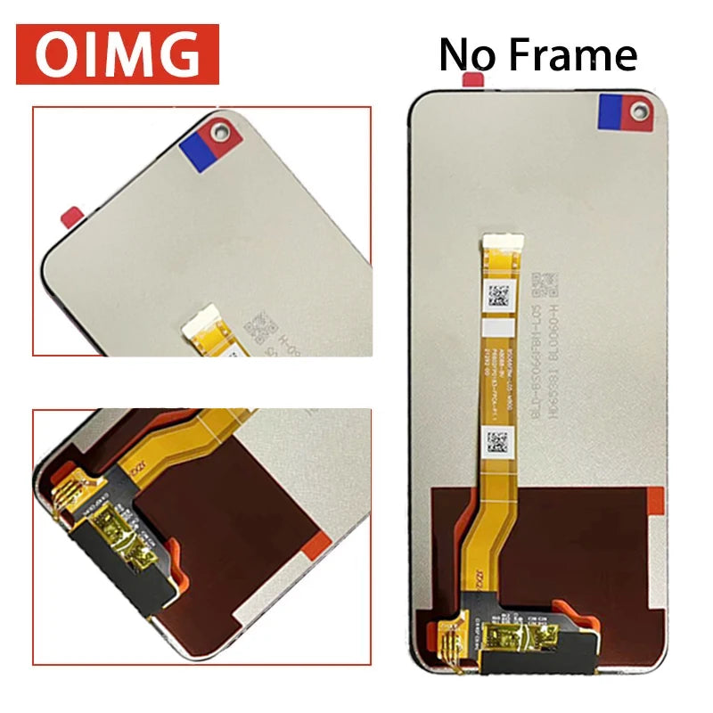 6.59'' Display For OPPO A96 CPH2333 LCD Display Touch Screen Digitizer Replacement For Oppo A96 LCD Frame Oppo phone repair parts Realme phone repair parts