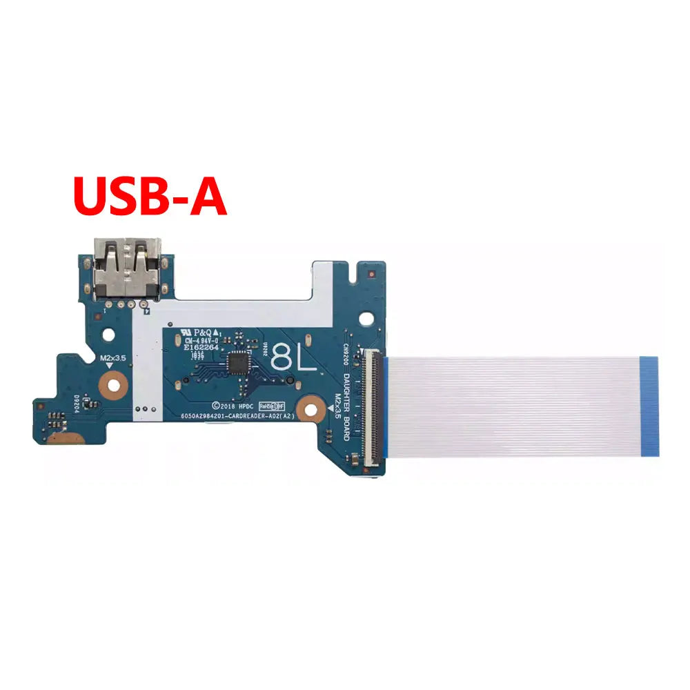 OEM For HP 14S-CR 14Q-CS 14Q-CY TPN-I131 TPN-I132 240 245 246 G7 Laptop USB Type-C Jack Switch Power Button Board Cable HP laptop repair parts