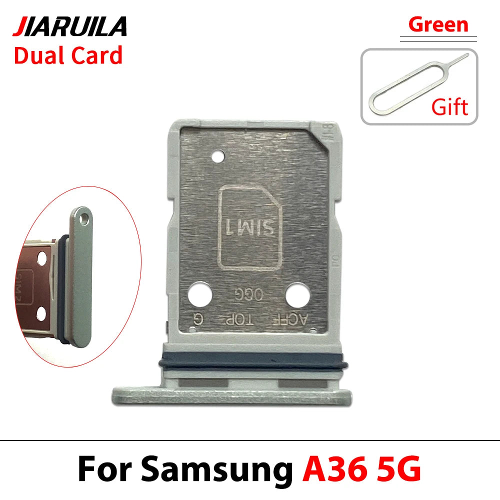 New For Samsung A36 A26 A56 4G 5G Dual SIM Card Tray Slot Holder Adapter Accessories Samsung phone repair parts