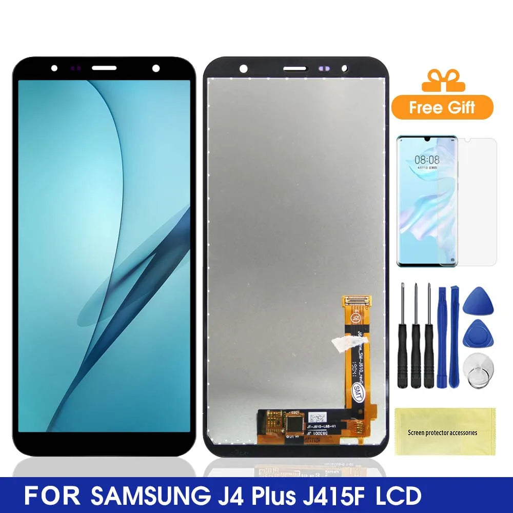 6.0'' LCD For Samsung Galaxy J4+ J415 SM-J415F J415FN LCD display Touch Screen Assembly J4 plus J415 lcd screen Replacement Samsung phone repair parts