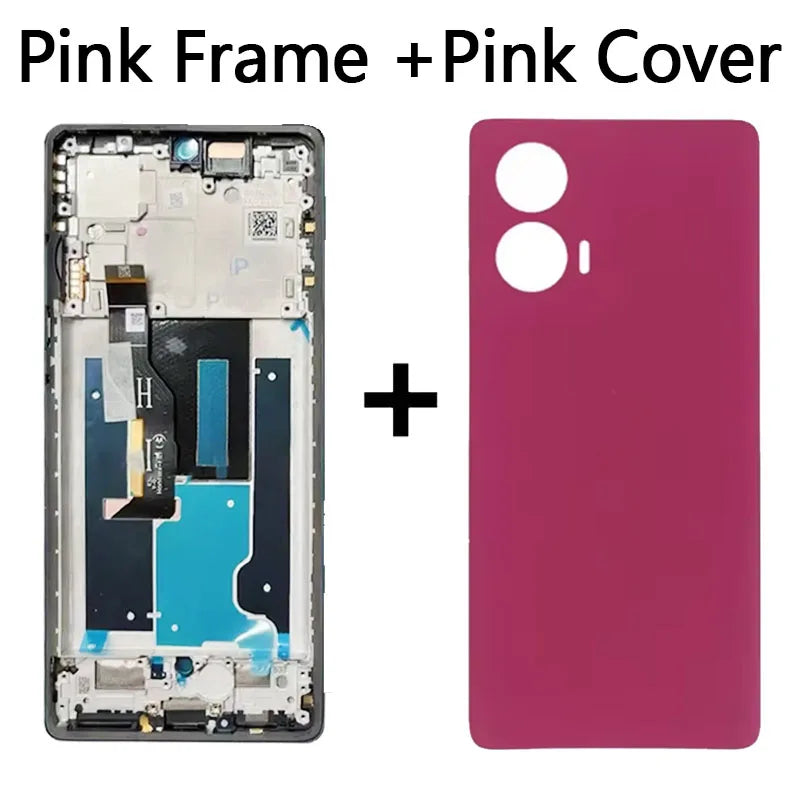 6.7'' P-OLED Edge50Fusion Display For Motorola Moto Edge 50 Fusion LCD Display Touch Screen Digitizer Assembly With Fingerprint Motorola phone repair parts