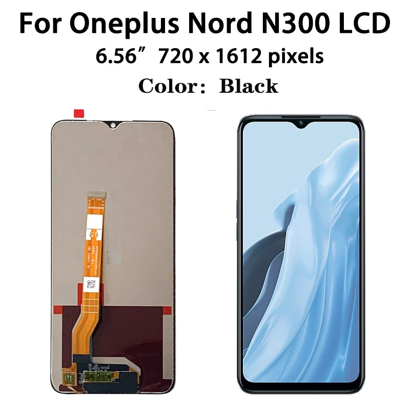 6.56"Display For Oneplus Nord N300 LCD Display 10 Touches Screen Digiziter Assembly For Oneplus NordN300 1+N300 LCD Replacement  OnePlus phone repair parts