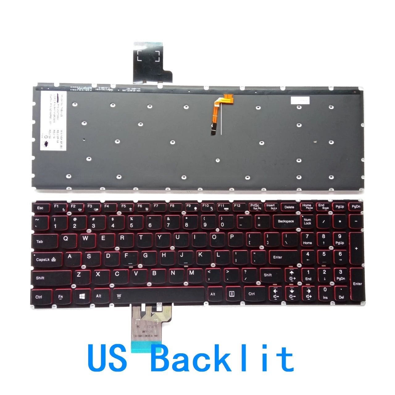 New US Russian language  Backlit Keyboard For Lenovo IdeaPad Y50 Y50-70 Y50-70AS Y50-80 U530 U530P-IFI Replacement Keyboard Lenovo laptop repair parts