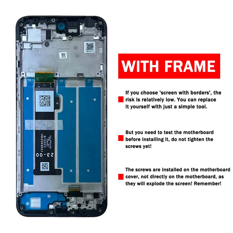 6.5”Screen For Motorola Moto G Play 2024 LCD Display Touch Panel Digitizer Assembly  Replacement For Moto GPlay 2024 Display Motorola phone repair parts