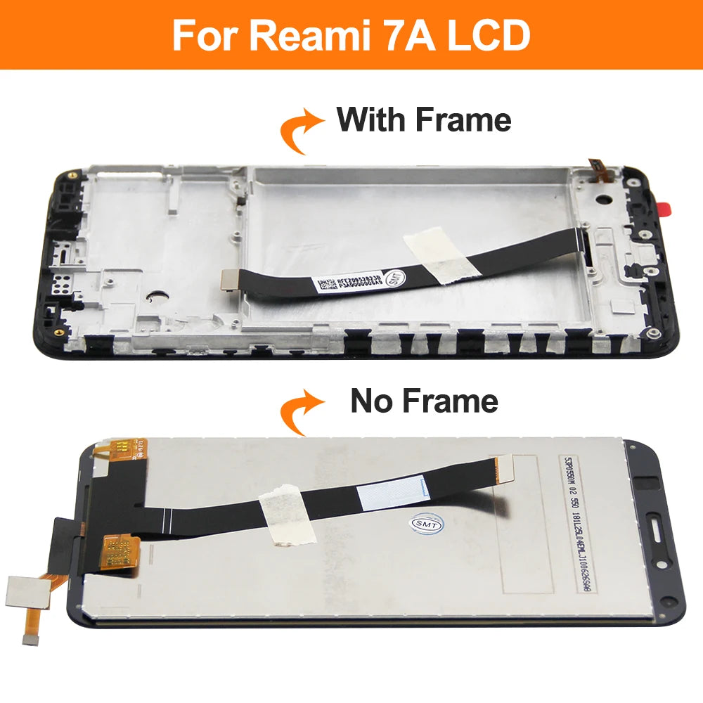 5.45" Display Screen for Xiaomi Redmi 7A MZB7995IN M1903C3EG Lcd Display Digital Touch Screen with Frame for Redmi7A Replacement Xiaomi phone repair parts