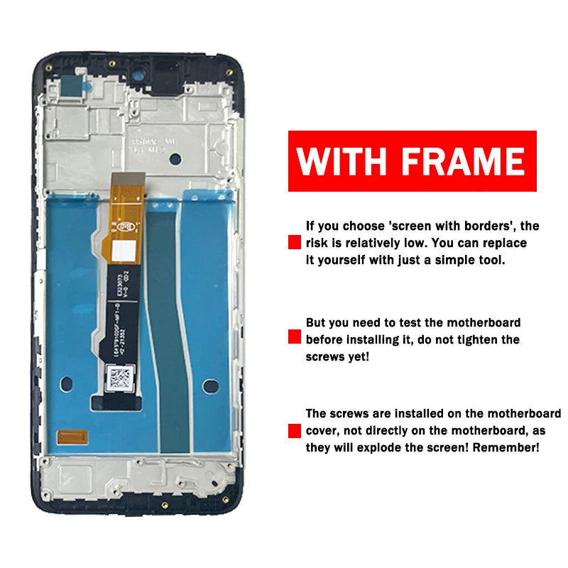 6.4"Super AMOLED For Motorola Moto G42 XT2233-1 Display LCD Touch Panel Screen Digitizer XT2233-2 Display With Frame Motorola phone repair parts