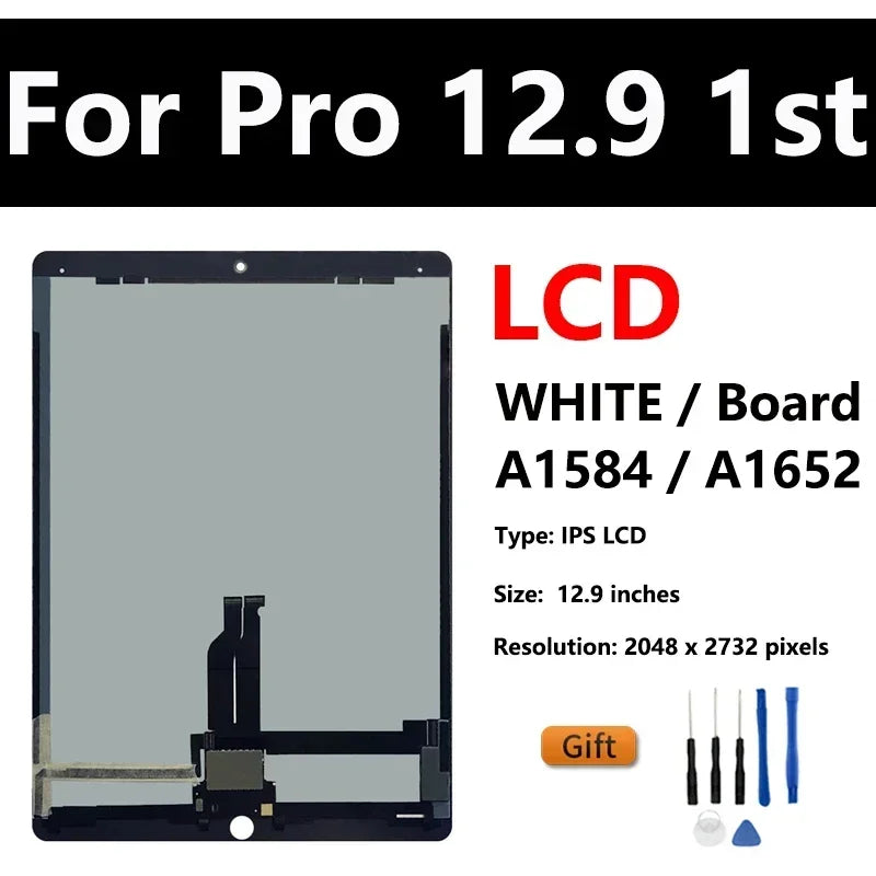OEM LCD For Apple iPad Pro 12.9 1st A1584 A1652 2nd A1670 A1821 3rd A2014 A1983 Display Touch Screen Assembly Replacement  iPad repair parts