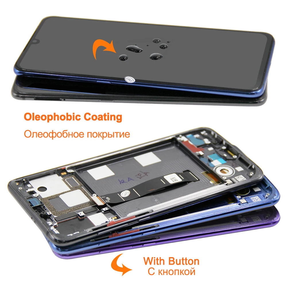 Super AMOLED 6.39'' Mi 9 M1902F1G Display Screen for Xiaomi 9 Mi9 Lcd display Touch Screen Digitizer Assembly Xiaomi phone repair parts