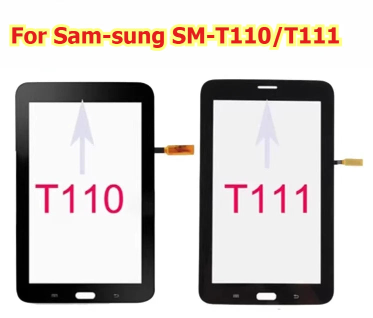 100% tested Tab touch for Samsung SM-T110/T111 digitizer glass Samsung tablet repair parts