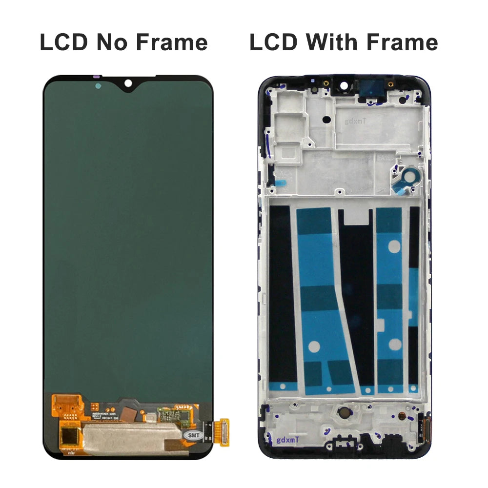 Reno 3 OPPO Reno3 CPH2043 Display Screen with Frame, for Oppo A91 CPH2001 CPH2021 Lcd Display Digital Touch Screen Assembly OPPO phone repair parts