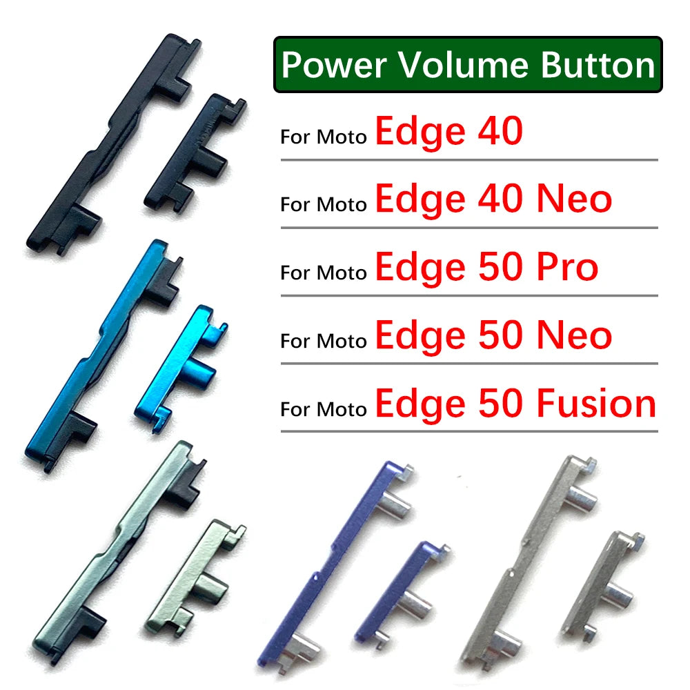 Power Volume Side Button Key External Plastic Button For Motorola Moto Edge 40 50 Neo Pro Fusion Motorola phone repair parts