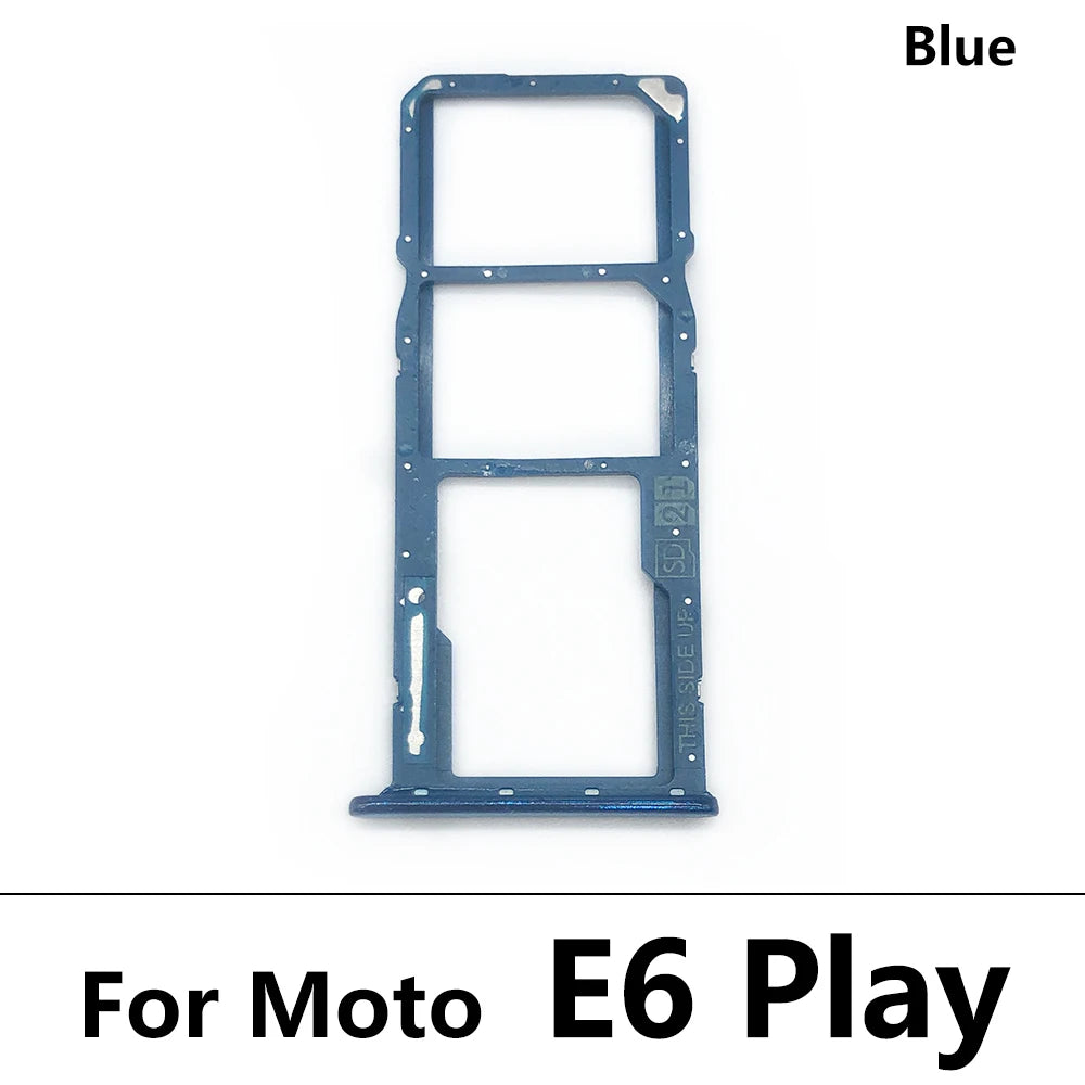 10Pcs/Lot, New For Motorola Moto E6 Play E6s E7 Plus E7i Power E20 E40 SIM Card Tray Slot Holder Adapter Accessories Motorola phone repair parts