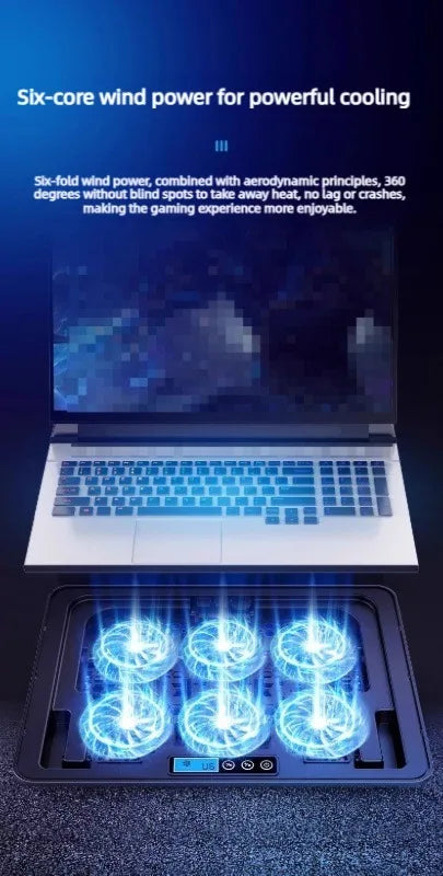 Dual USB 4000RPM 14"-17.3" 12quiet fans Ice Notebook laptop Gaming Cooling Stand Foldable Variable speed Cooler LED Light Fan