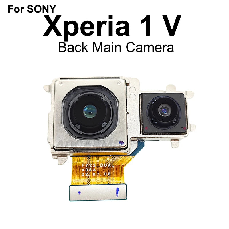 For Sony Xperia 1 V XQ-DQ72 DQ54 DQ44 SO-51D X1V Front Facing Back Ultra Wide Main Telephoto Zoom Camera Module Flex Cable Sony phone repair parts